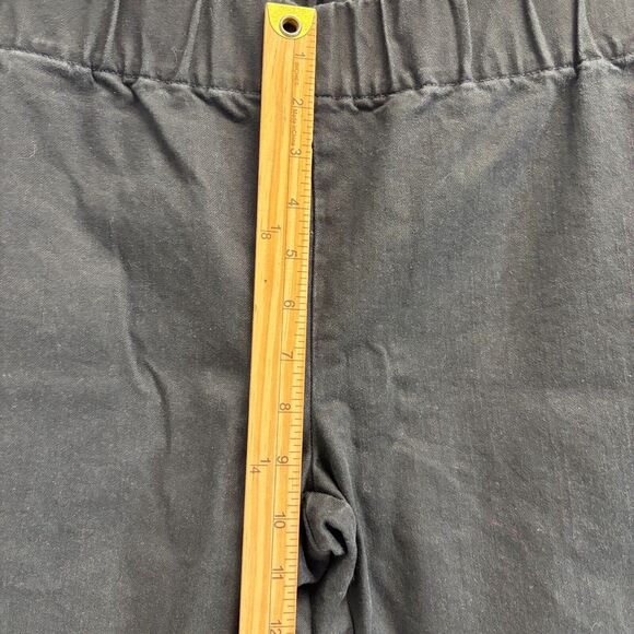 Soft Surroundings Pants Women Small Black Metro Denim Snap Ankle Steampunk Goth - Picture 7 of 8